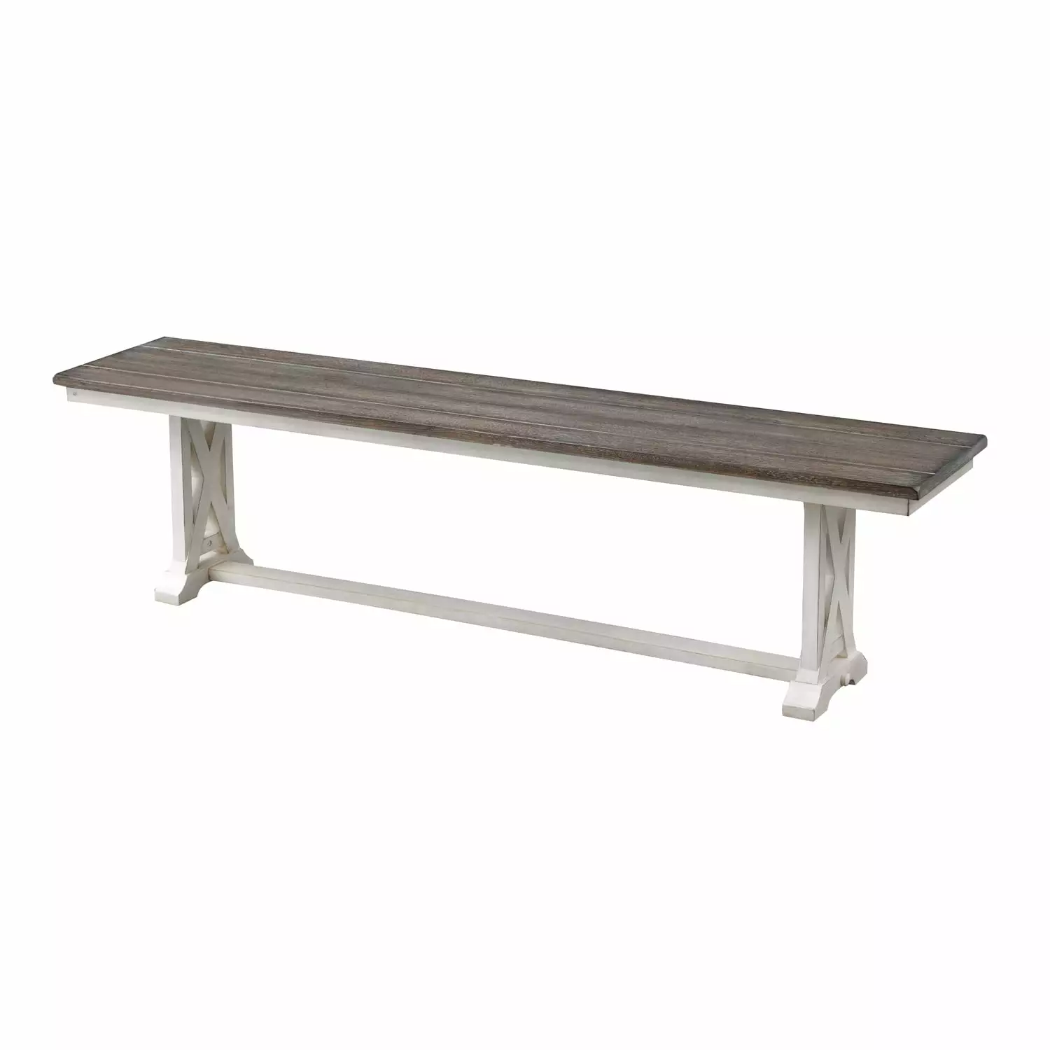 Coast To Coast Imports Bar Harbor II Solid Wood Cream Dining Bench Benches