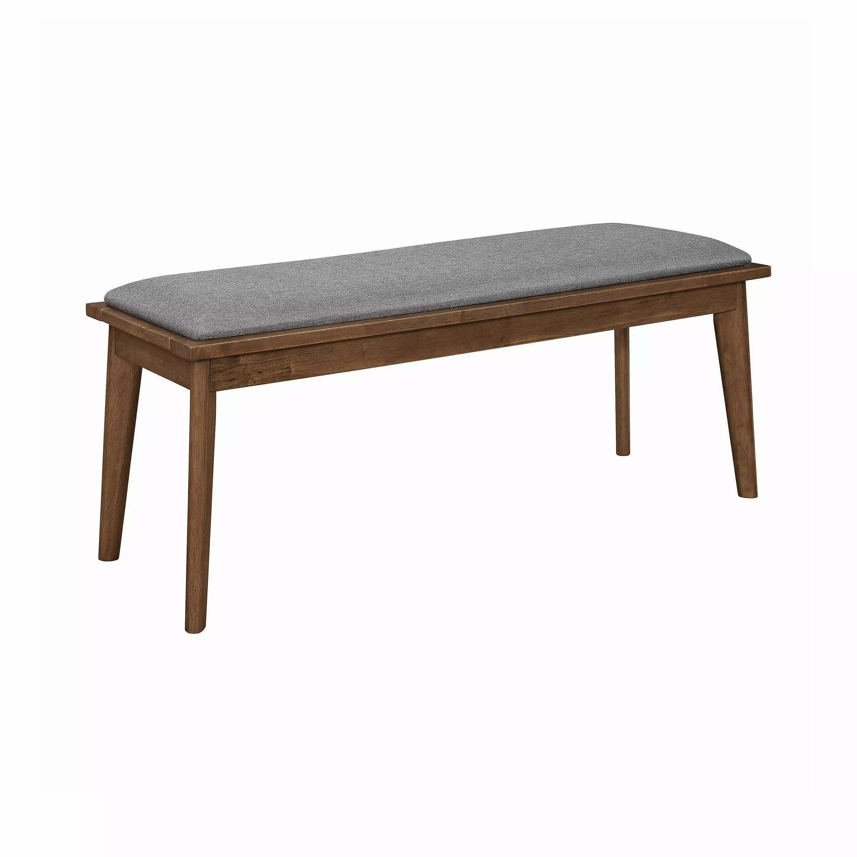 Alfredo Upholstered Dining Bench Grey and Natural Walnut Kitchen or Dining Room Benches Coaster Company