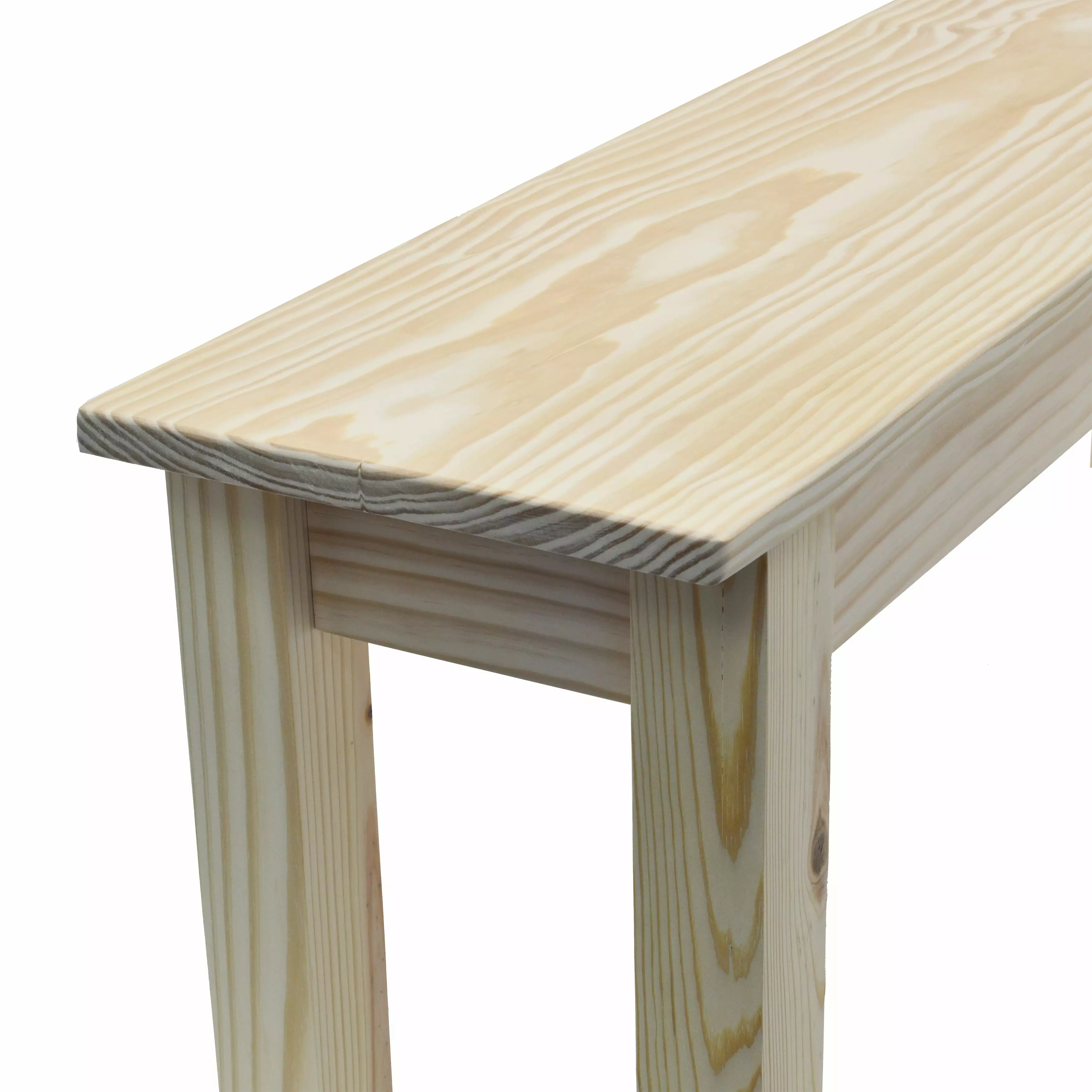 CANVAS COLLECTION UNFINISHED BENCH-72 Inch DIY Wooden Bench Custom Staining Benches Ezekiel and Stearns