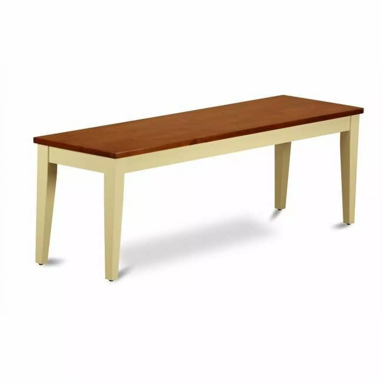 Nicoli Dining Bench Buttermilk & Cherry Finish Stylish and Comfortable Seating Benches GSI Homestyles