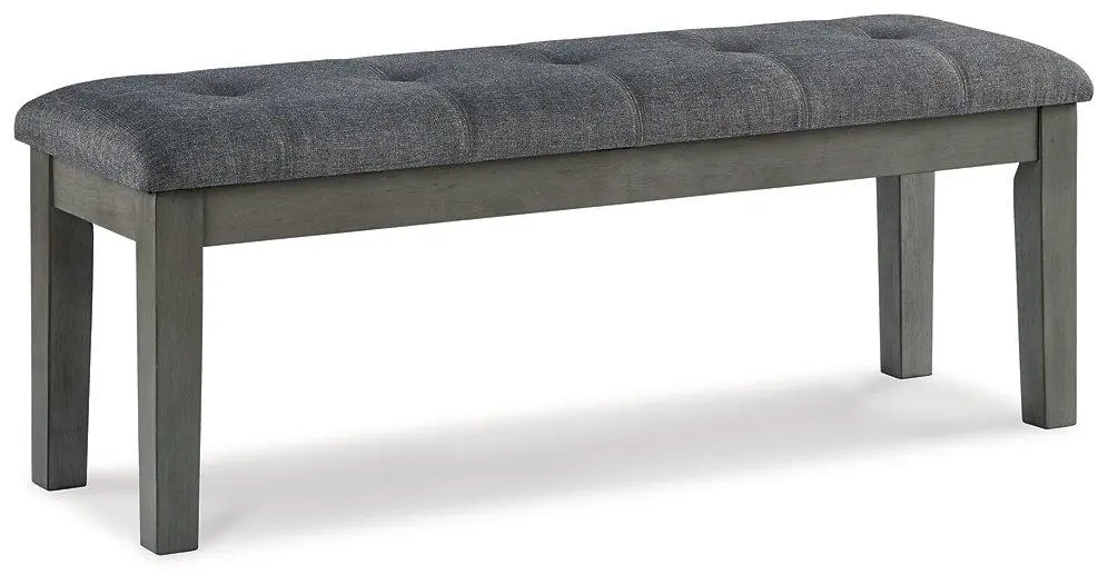 Hallanden 50 Inch Dining Bench - Rustic Wooden Banquette Kitchen Table