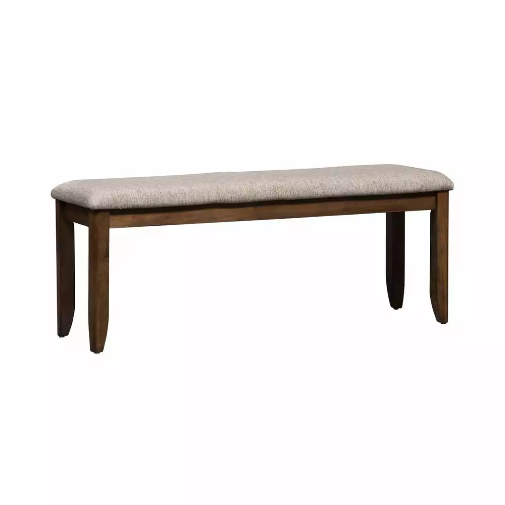 Santa Rosa Medium Brown Upholstered Dining Bench Kitchen Dining Room Furniture Benches Liberty Furniture