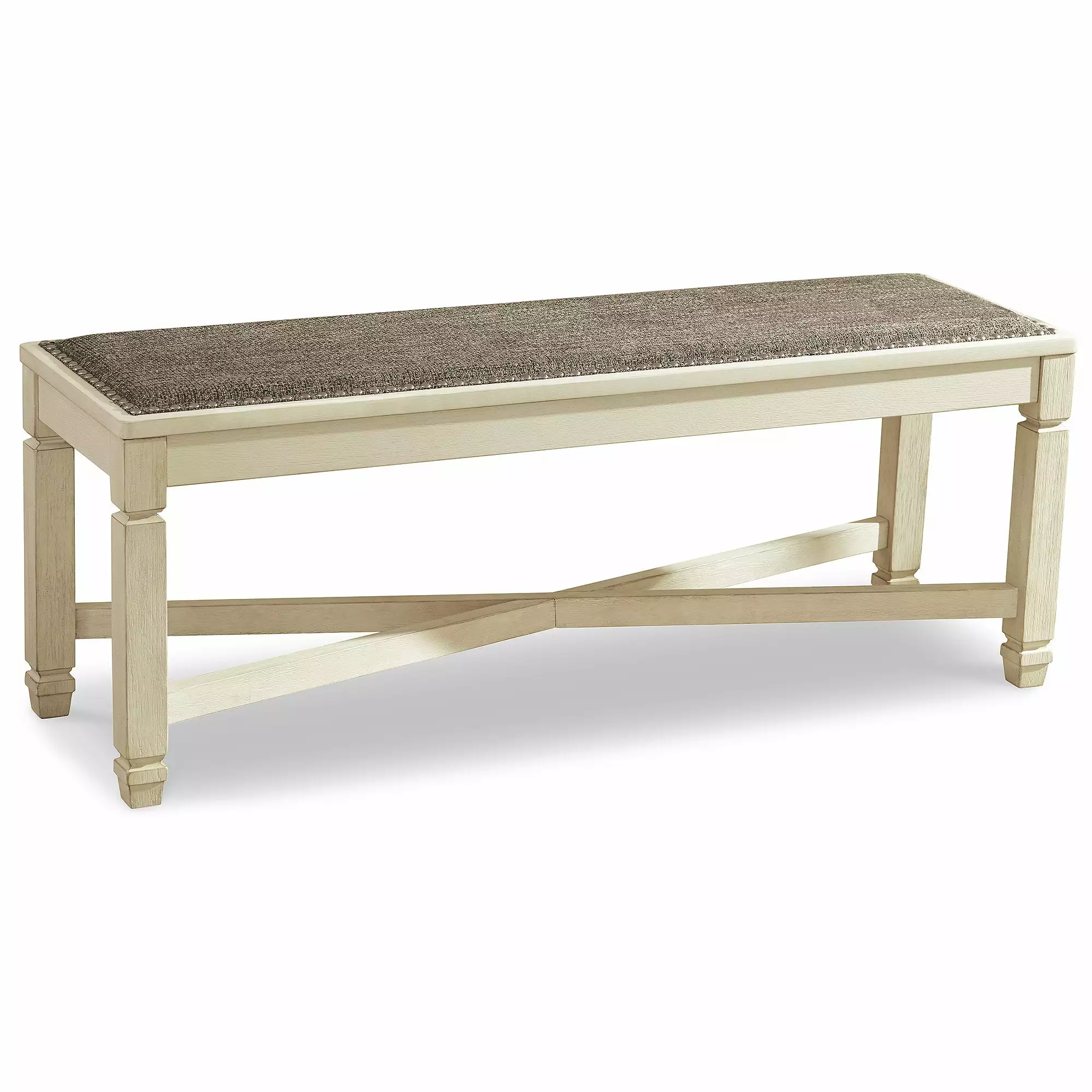 Signature Design Ashley Casual Bolanburg Dining Bench Two-tone - Modern Kitchen Bench Benches