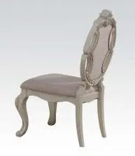 Acme Ragenardus Antique White Side Chair Set 2 61282 - Vintage Dining Chairs