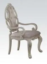 Acme Ragenardus Arm Chair Set 2 Antique White - Dining Chairs