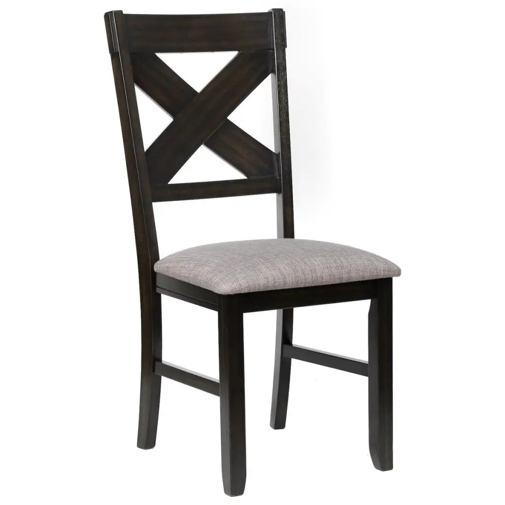 Crown Mark Havana Grey Side Chairs Set 2 2336S Dining Room