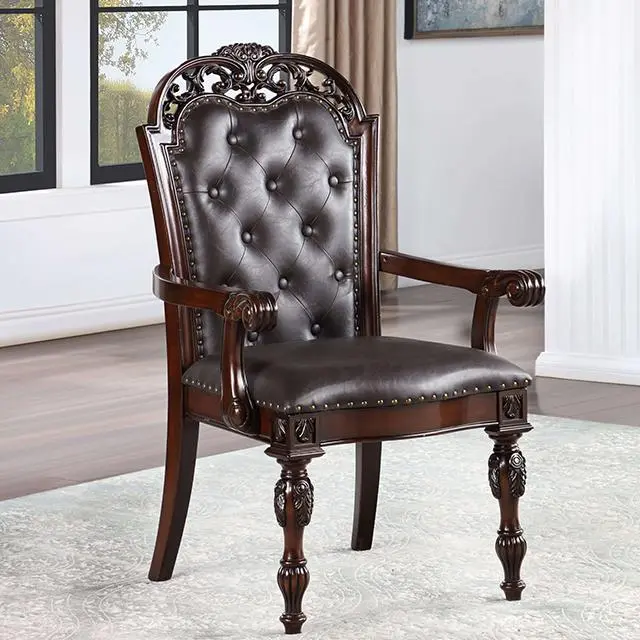 Nouvelle Arm Chair Set 2 Modern Dining Chairs Upholstered