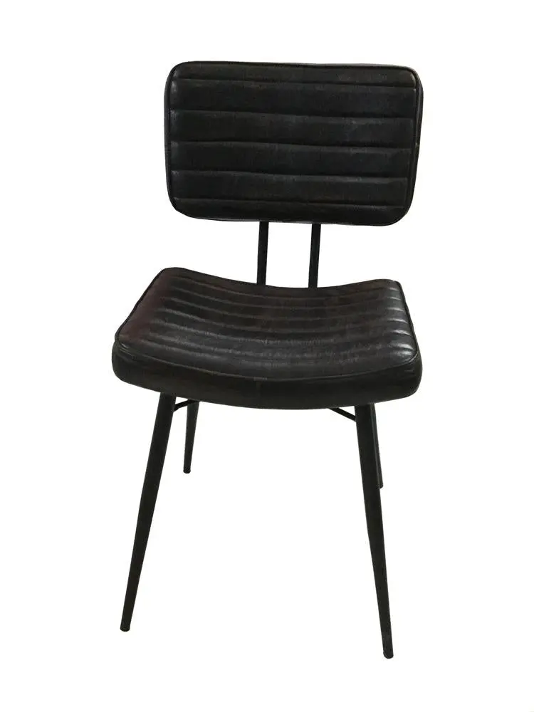 Partridge Padded Side Chairs Espresso and Black Set 2 Modern Dining Chairs