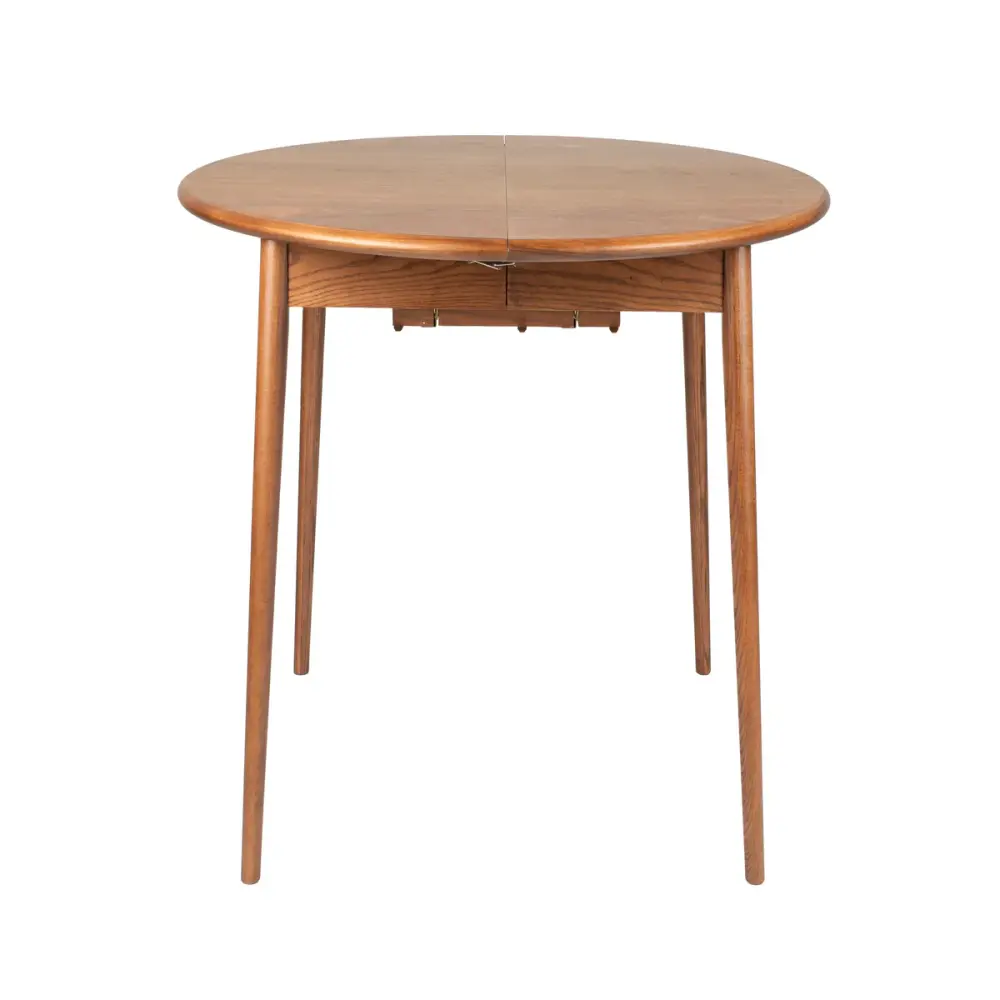 Twist Extendable Round Dining Table 120-160cm - Walnut