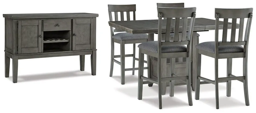 Hallanden Counter Height Dining Room Set - Table and Chairs Kitchen