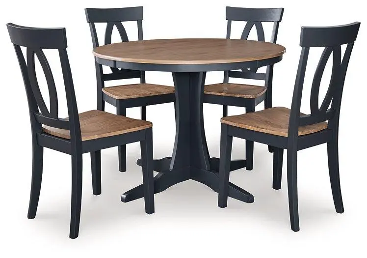 Landocken Dining Room Set - Complete Table and Chairs Modern Homes