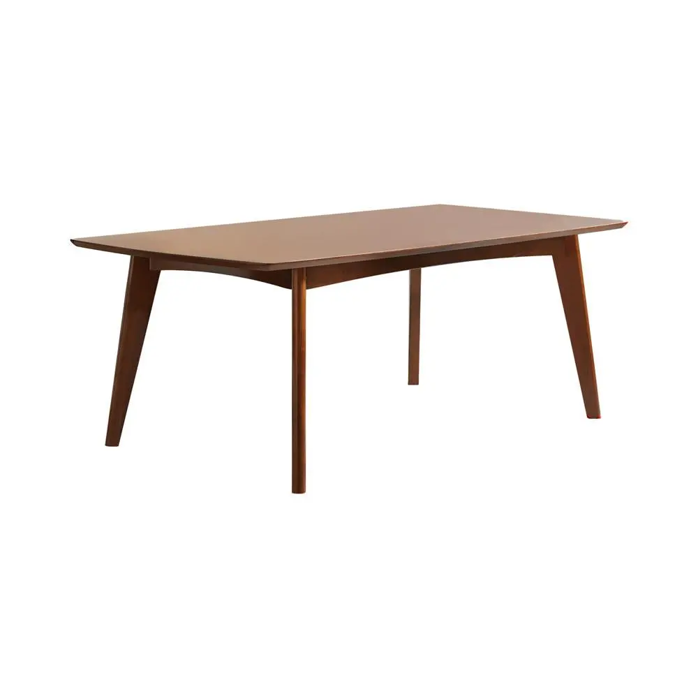 Malone Rectangular Dining Table Dark Walnut Modern Kitchen Table