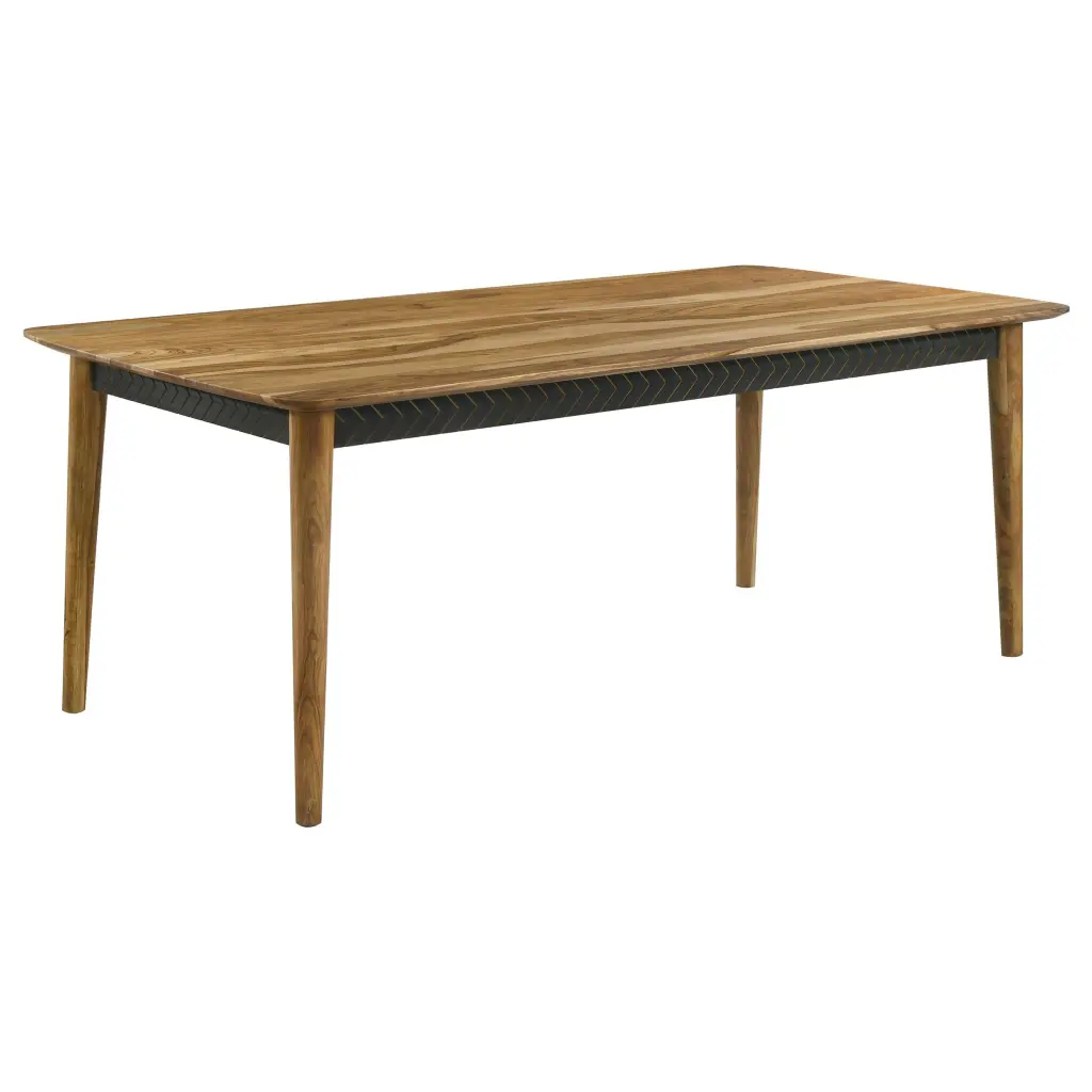 Partridge Wooden Dining Table Natural Sheesham Solid Wood Kitchen Table