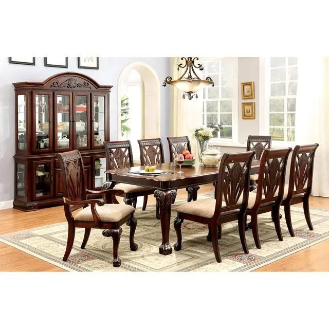 PETERSBURG I Cherry Dining Table 18 Inch Leaf - Classic Wood Table