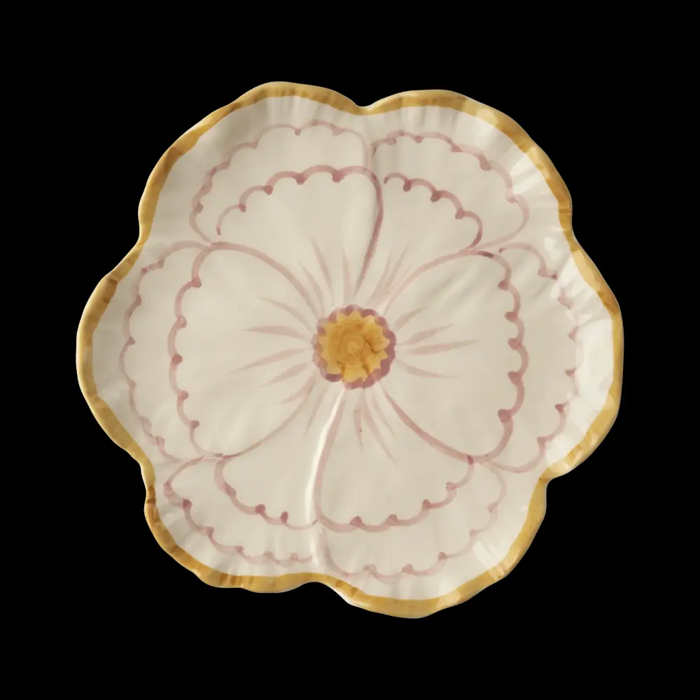 Ceramic Flower Shaped Side Plate