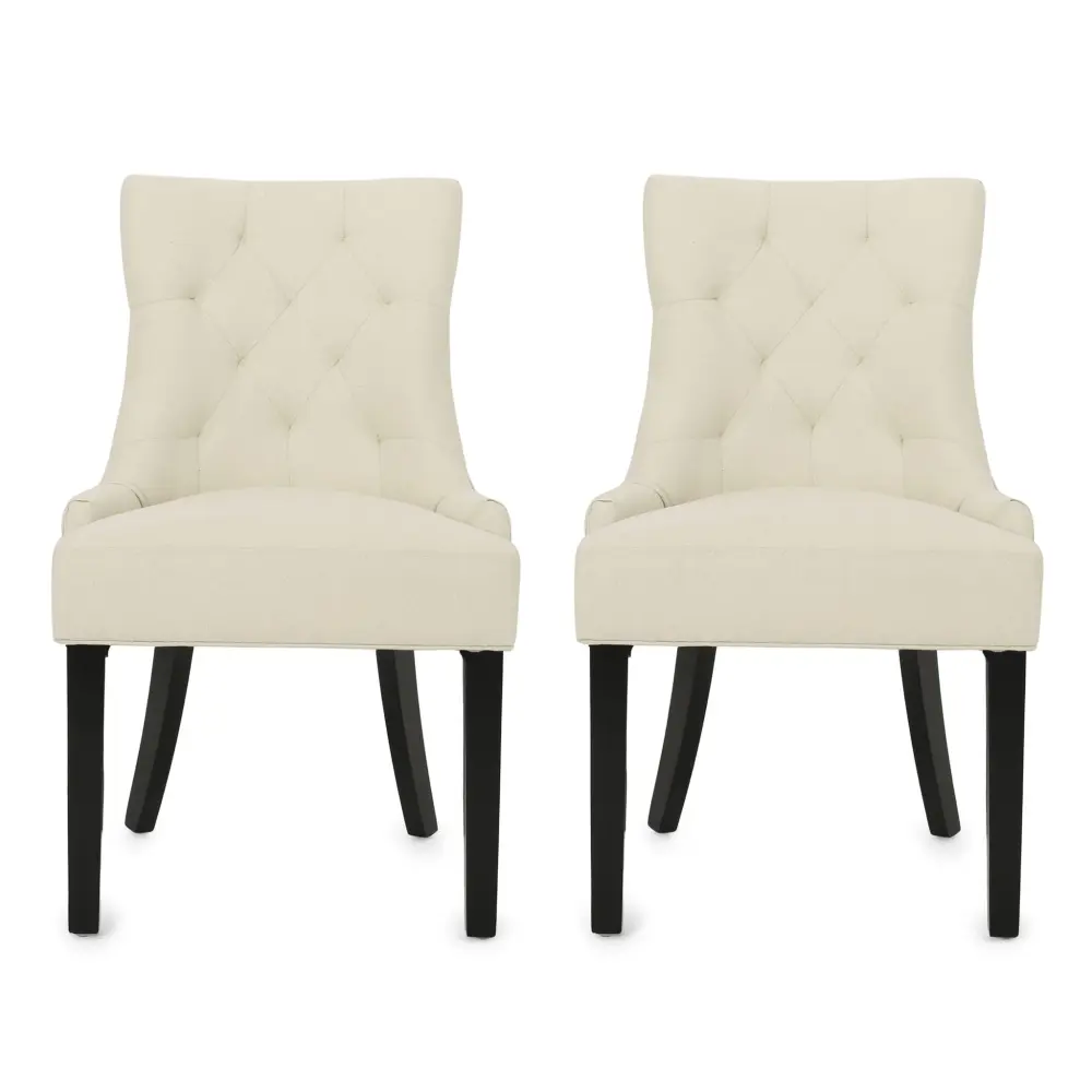 Cheney - Contemporary Dining Chair Tufted Upholstery place 2)
