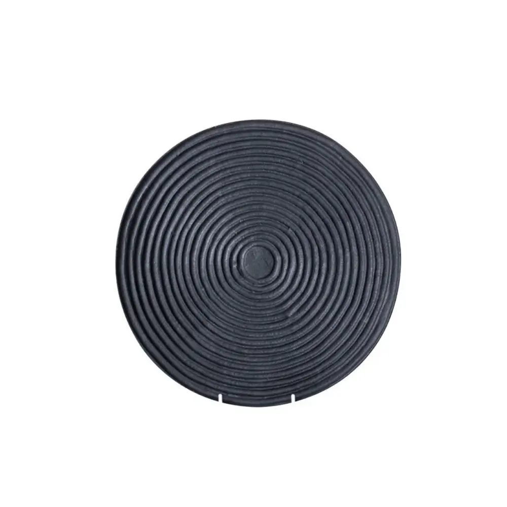 Darsa Round Ridged Dish - Ebony