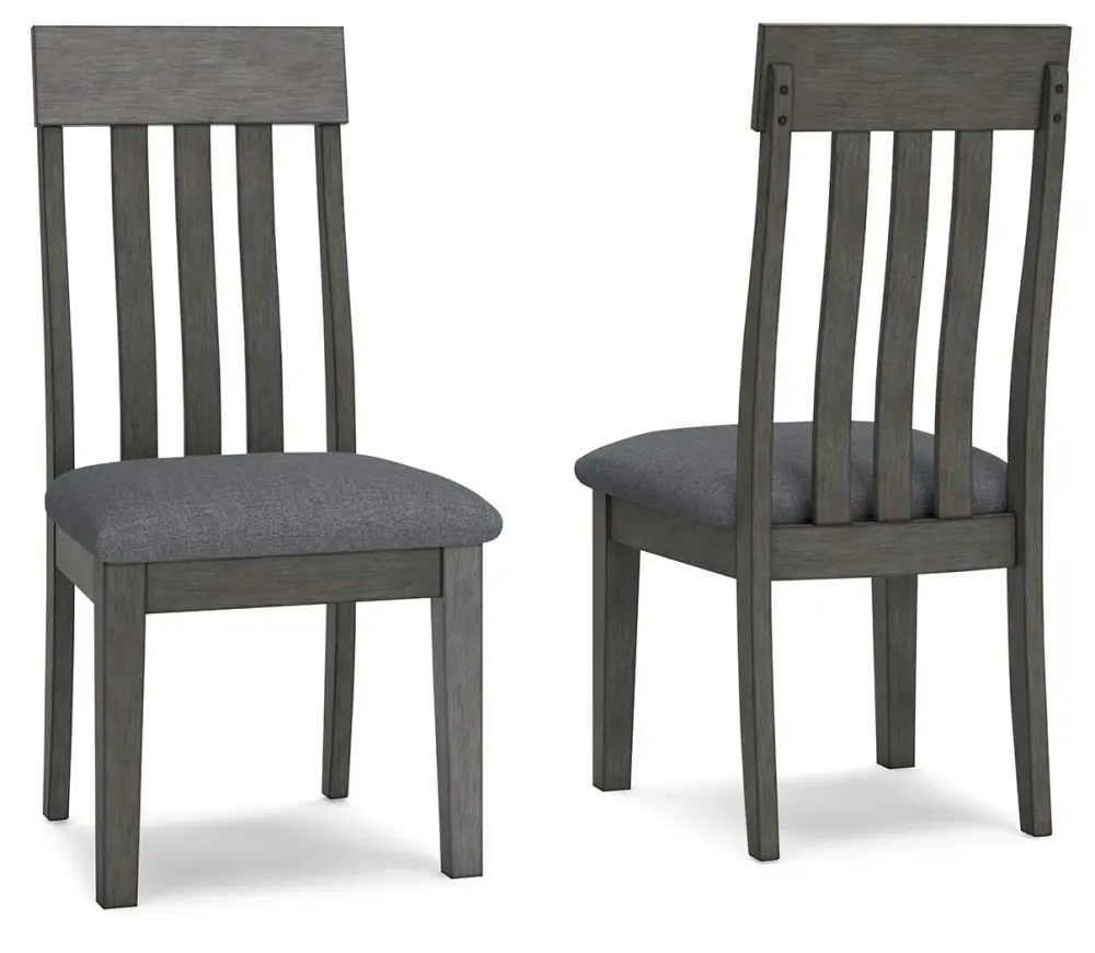 Hallanden - Dining UPH Side Chair place 2) - Black / Gray