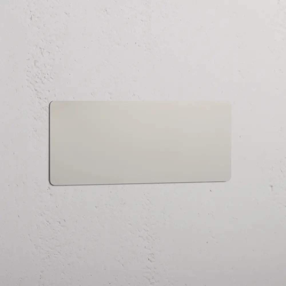 Kew Triple Blank Plate - Reflective Nickel