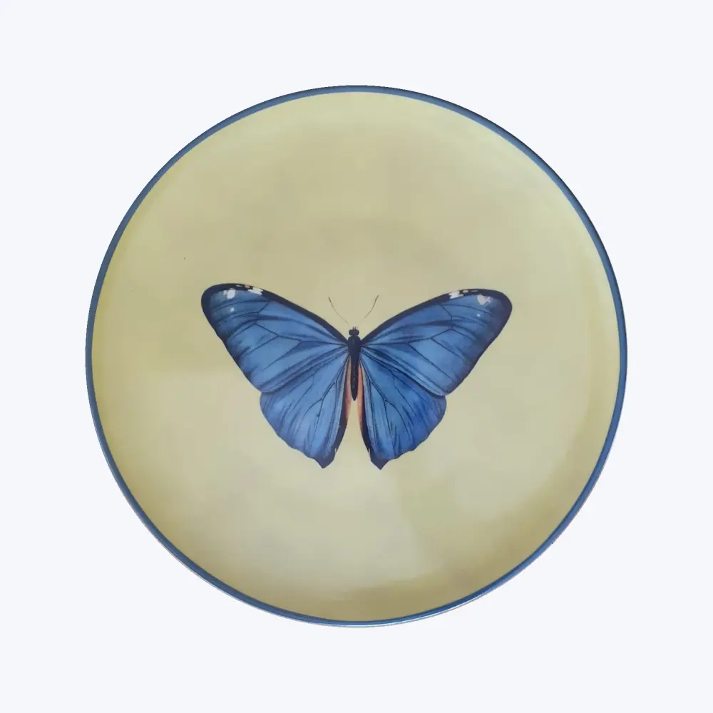 Porcelain Butterfly Salad Plate