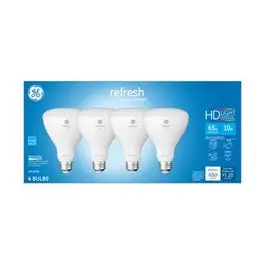 LED Directional Bulbs BR30 Frosted Daylight 650 Lumens 10-Watts 4-Pack GE