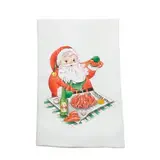 SANTA CLAWS CHRISTMAS KITCHEN TOWEL Non-Slip Backing