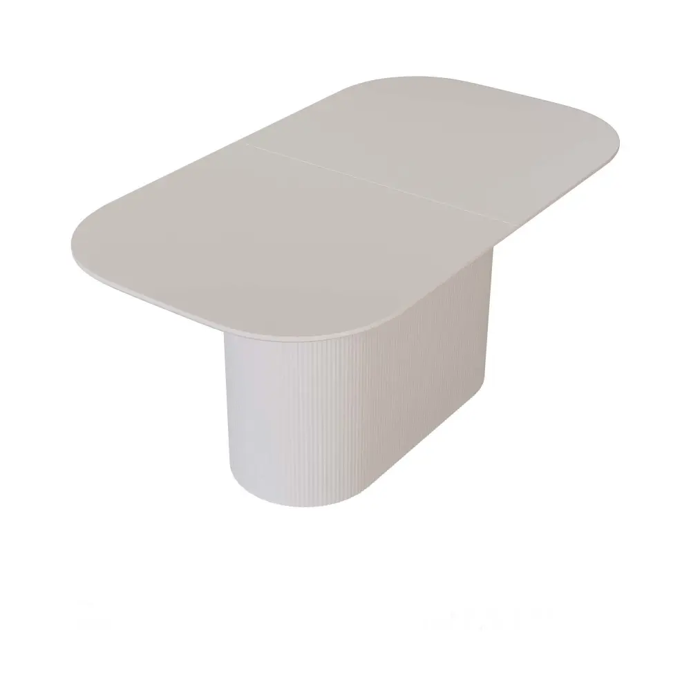 Modern Dining Table Vertical Striped Legs