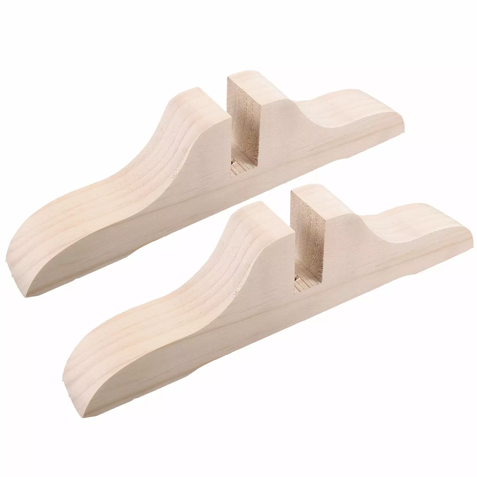 2 Pcs Wear-resistant Screen Feet Houtilizef Instalift Partition Base Support Wooden Room Divider Base Divider Supply Offic...