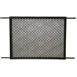 Black Plastic Storm and Screen Door Grille Decorative and Protective Door Accessory Slide-Co