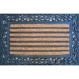 18x30-Inch Scrolled Edge Doormat Indoor Outdoor Entryway Various