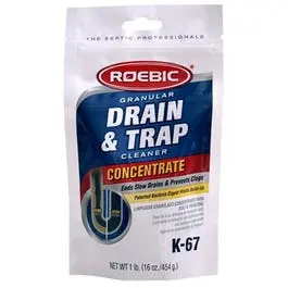 Bacterial Drain & Trap Cleaner 16-oz Concentrate Clog Removal Roebic
