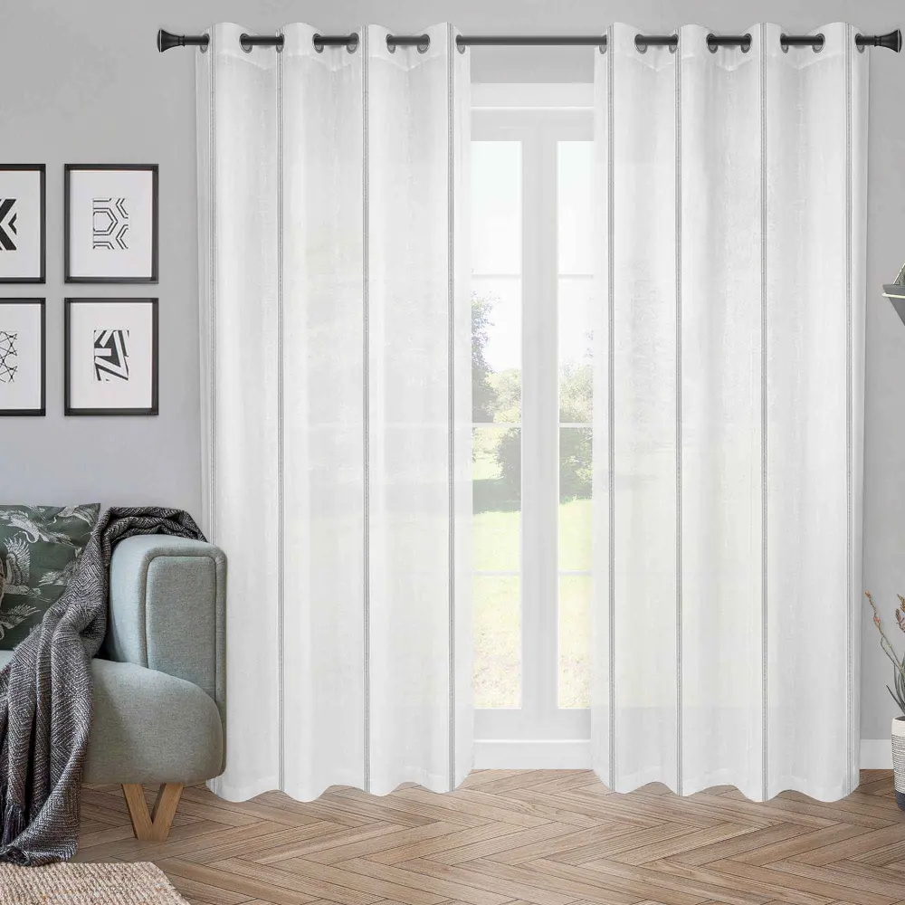 Dolly Curtain Vertical Stripes, Grey