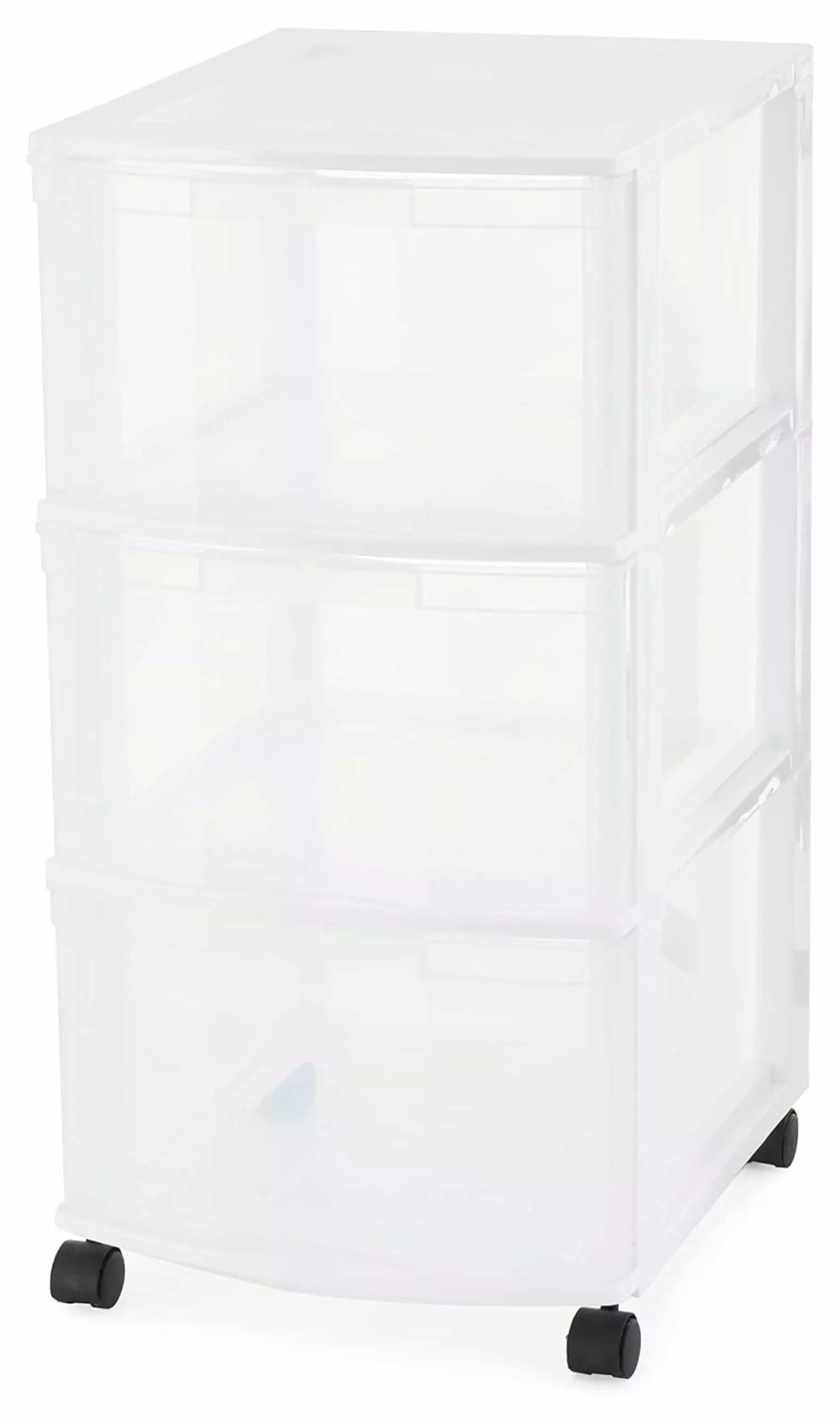 Yunhoutilize 3 Drawer Plastic Storage Cart Wheels Home Office Organization White Yunhouse
