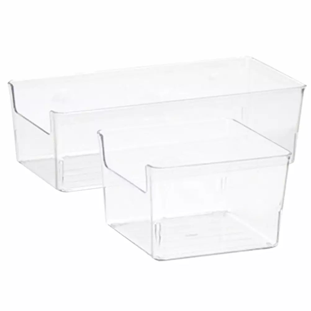 2 Pcs Dresser Desk Drawer Dividers Trays Wardrobe Sundries Sorting Boxes Organizer KOOL