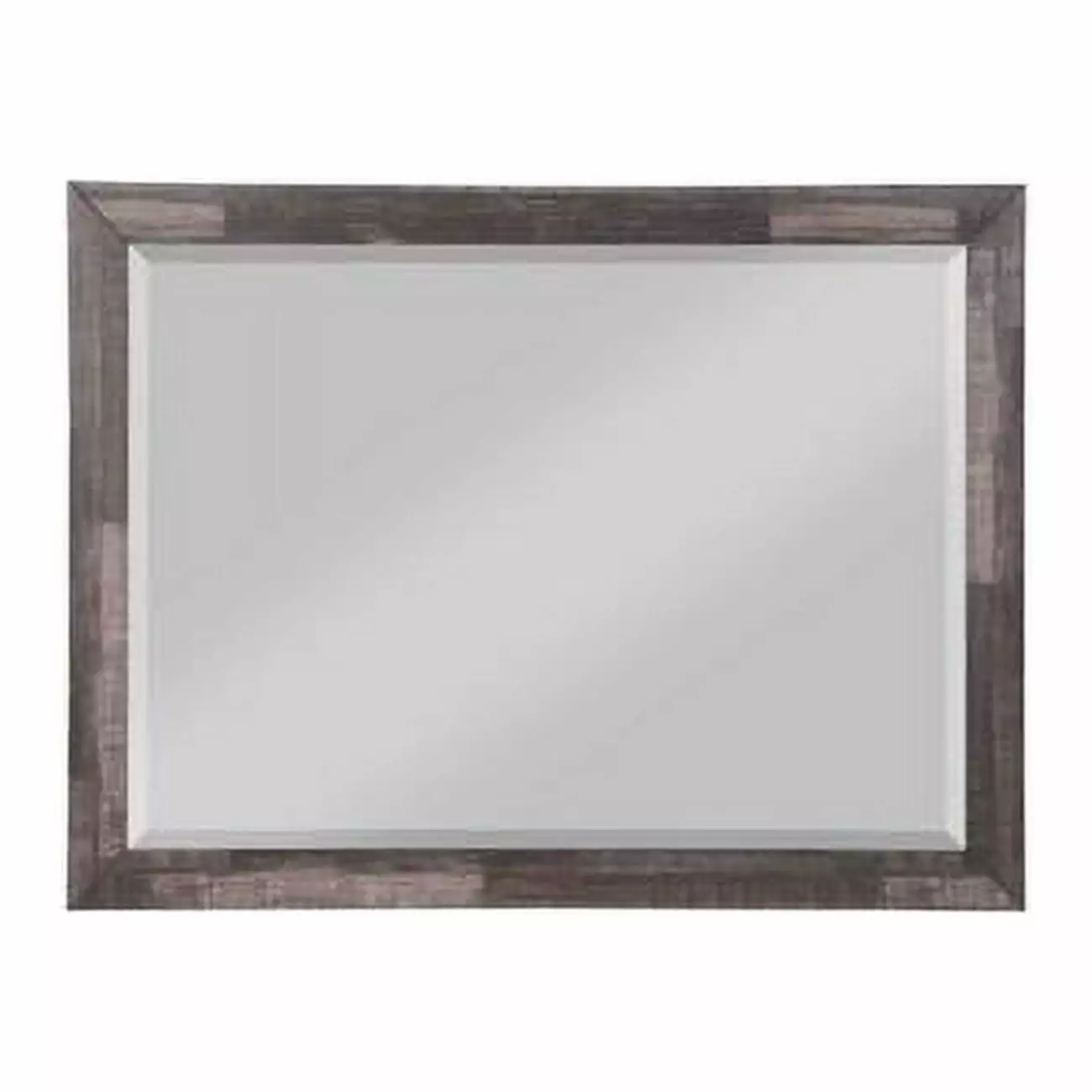 HomeRoots 36 . Rectangle Dresser Mirror Dark Cherry - Mounts To Dresser