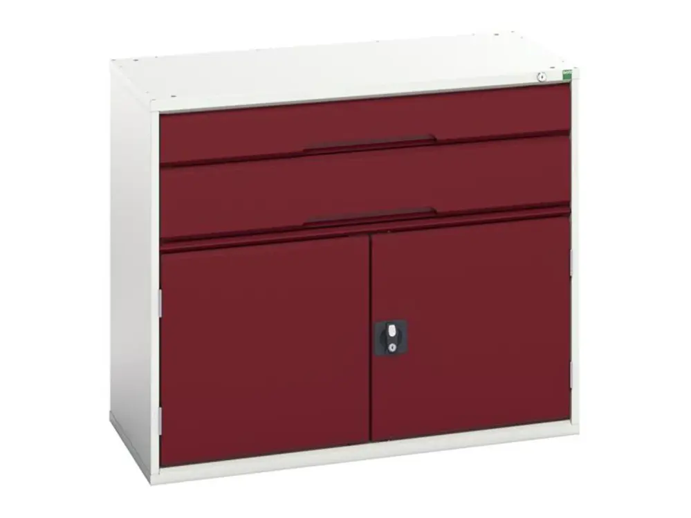 Bott Verso 2 Drawer + Cupboard 900 X 1050Mm Crimson Ruby