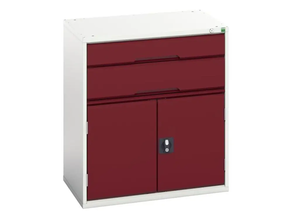 Bott Verso 2 Drawer + Cupboard 900 X 800Mm Crimson Ruby
