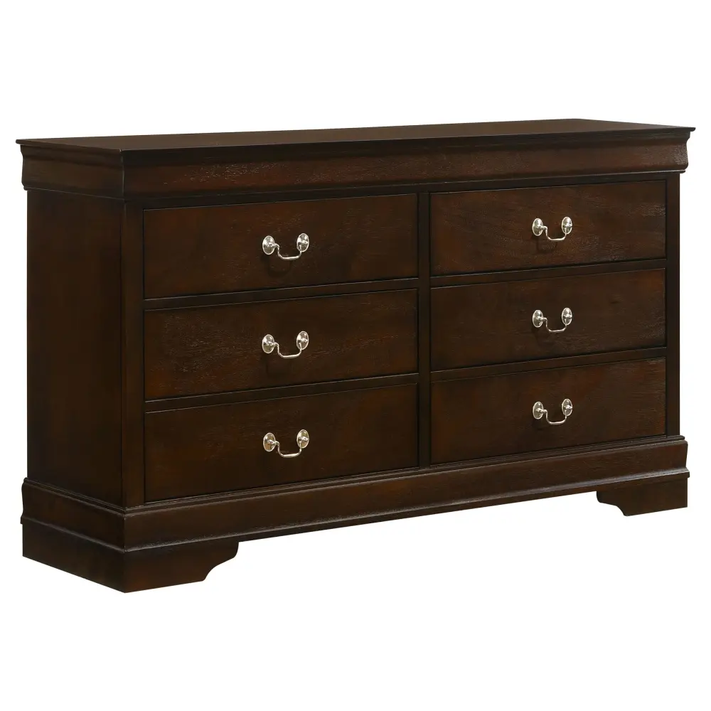 Diamond Modern Furniture COA Louis Philippe 6-Drawer Dresser 202413