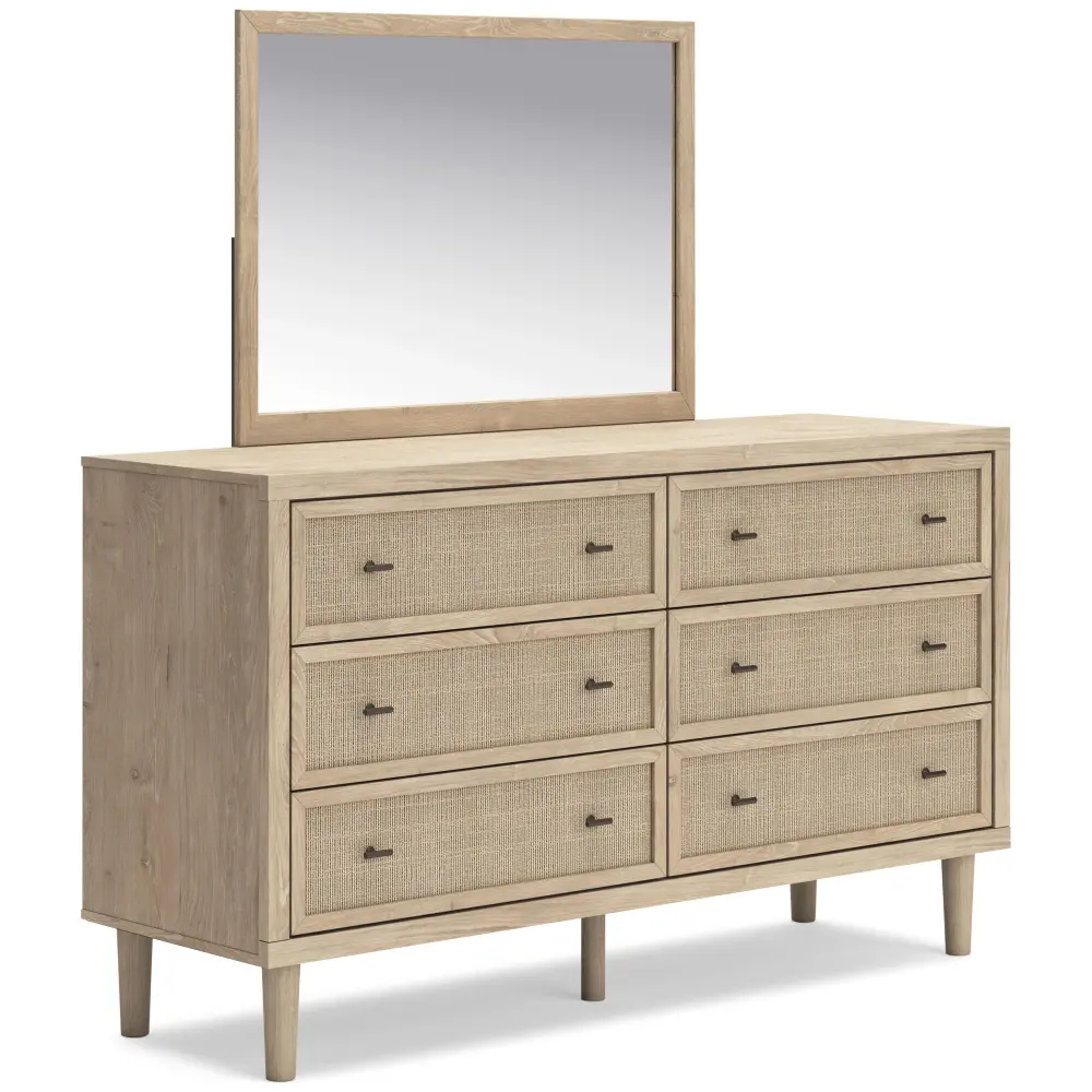 Diamond Modern Furniture Exclusive Design Cielden 6-Drawer Dresser Mirror B1199-231/B1199-36