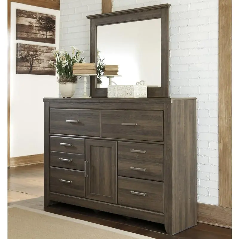Diamond Modern Furniture Premium Design Juararo 6-Drawer Dresser Mirror B251-31/B251-36