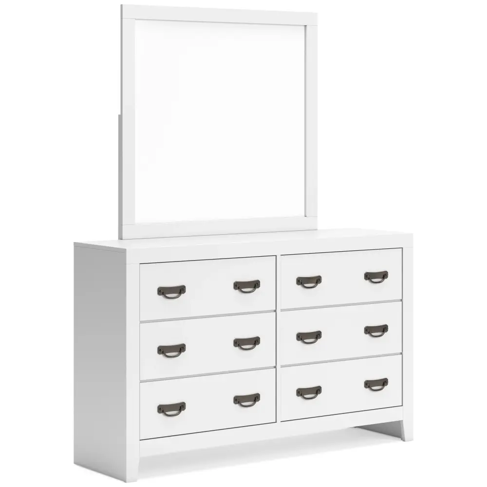 Diamond Modern Furniture Select Design Binterglen 6-Drawer Dresser Mirror B427-31/B427-36