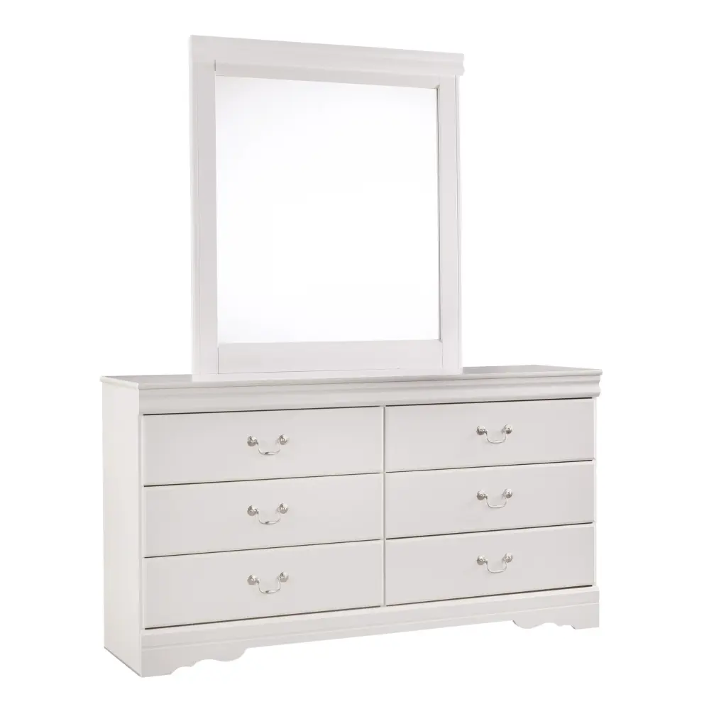Diamond Modern Furniture Unique Design Anarasia 6-Drawer Dresser Mirror B129-31/B129-36