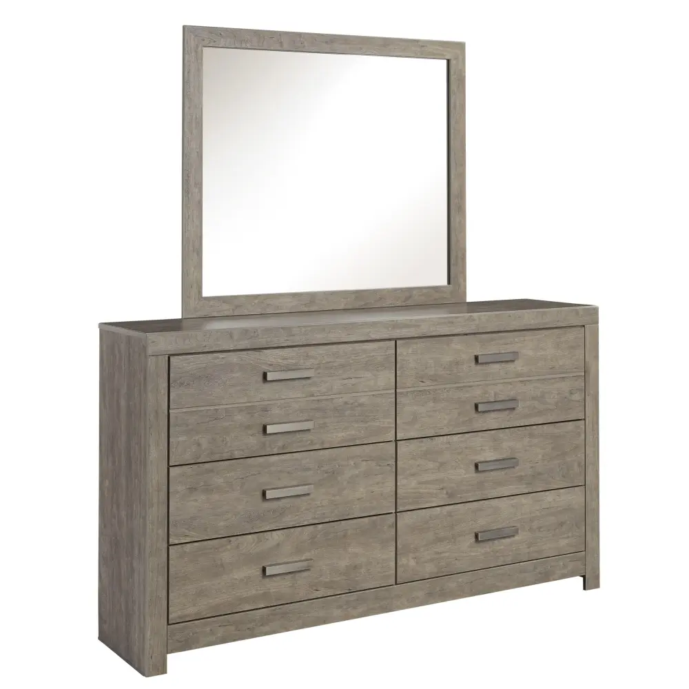 Diamond Modern Furniture Unique Design Culverbach 6-Drawer Dresser Mirror B070-31/B070-36