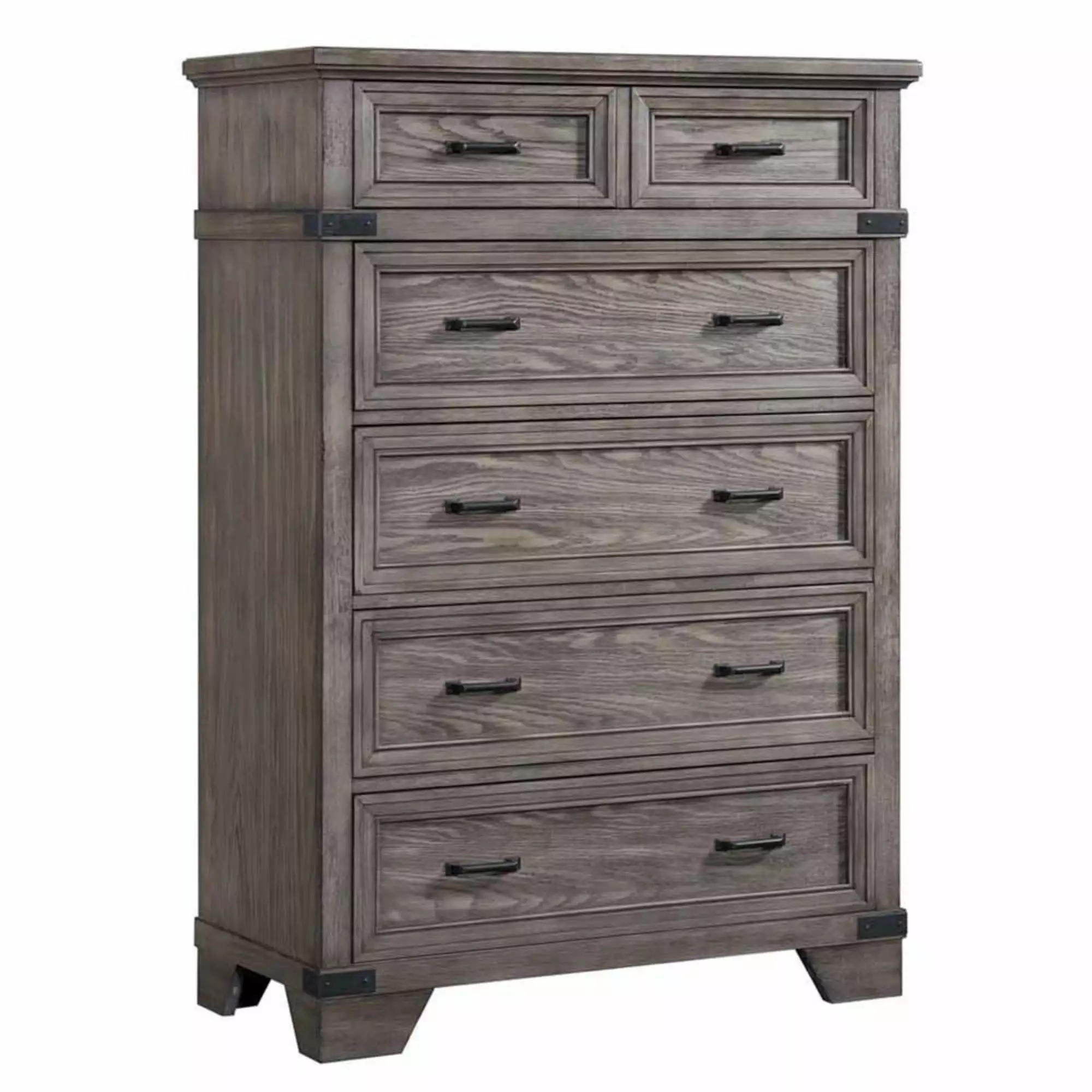 Intercon Furniture Forge 6-Drawer Wood Standard Chest Steel Gray