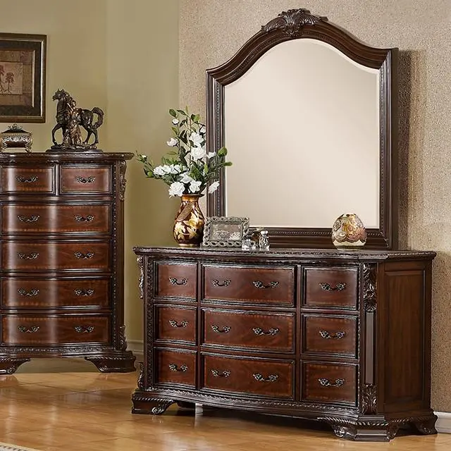 Monte Vista I Brown Cherry Dresser Bedroom Storage Furniture