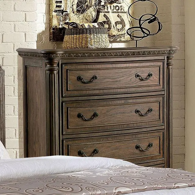 Persephone Rustic Natural Tone Chest - Vintage Wooden Storage Chest