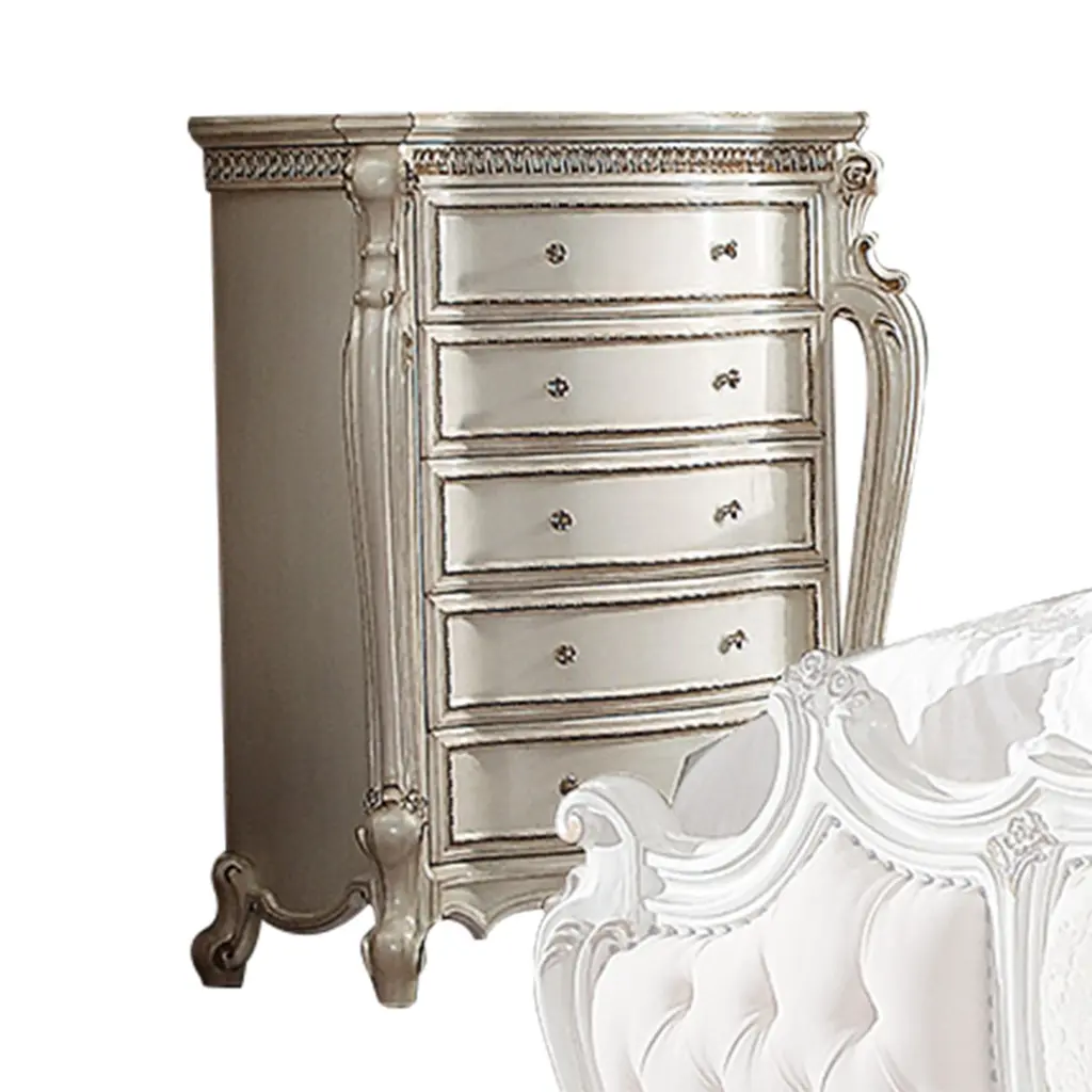Picardy Antique Pearl Chest Timeless Bedroom Storage Furniture