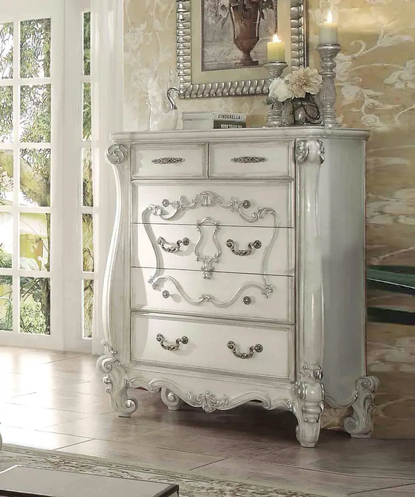 Versailles Bone White Chest - Stylish Bedroom Storage Furniture