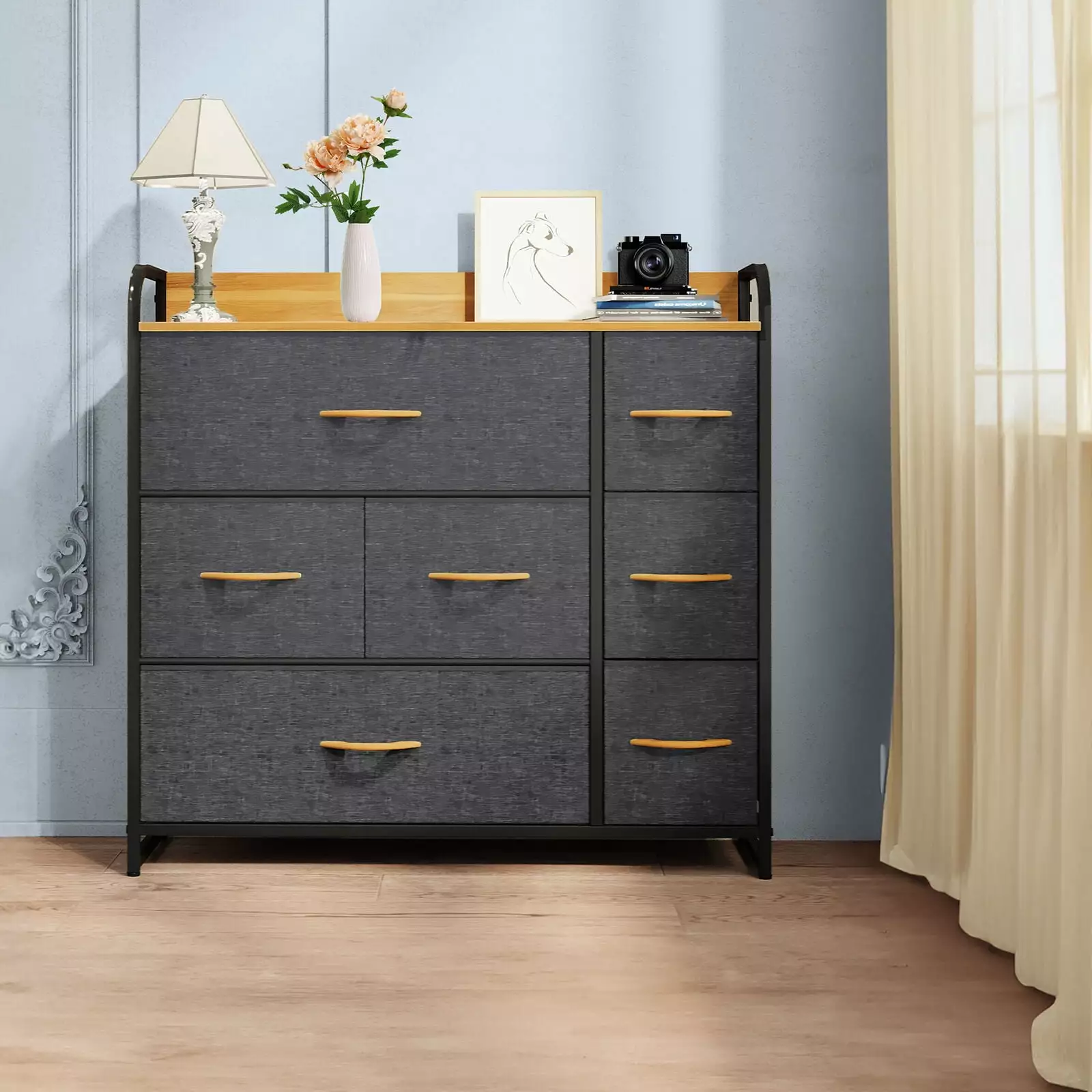 ZGBY 7-Drawer Chest Storage Dresser Shelf Organizer Bedroom Closet ZGBY Home Products