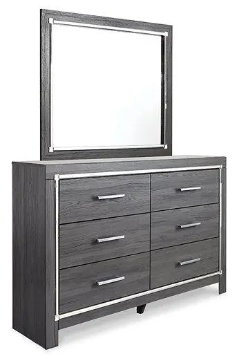 Lodanna Dresser and Mirror - Modern Bedroom Furniture Mirror